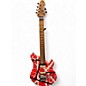 Used Firefly Used Firefly FFMN Elite Red with Black and White Stripes Solid Body Electric Guitar thumbnail