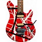 Used Firefly Used Firefly FFMN Elite Red with Black and White Stripes Solid Body Electric Guitar