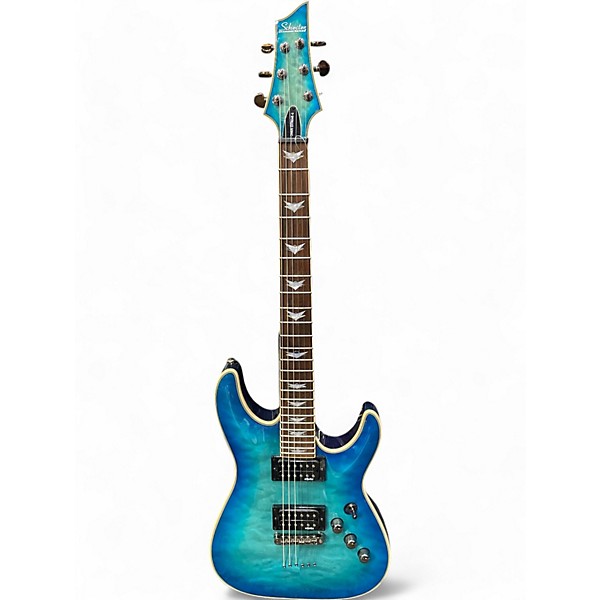 Used Schecter Guitar Research Used Schecter Guitar Research Omen Extreme 6 Ocean Blue Burst Solid Body Electric Guitar