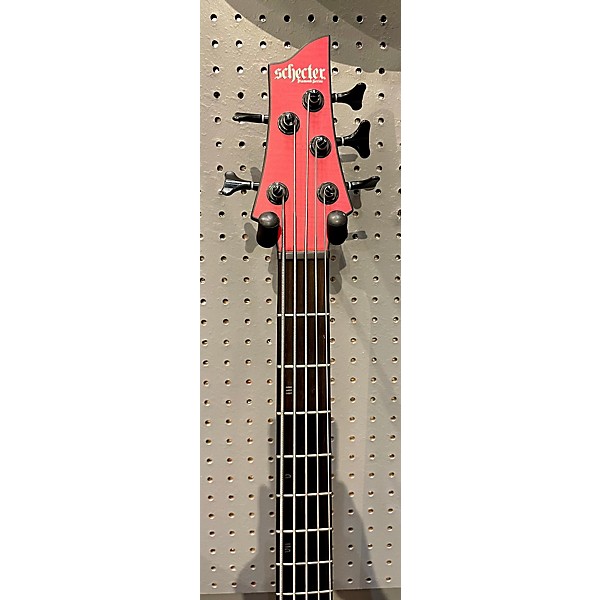 Used Schecter Guitar Research Used Schecter Guitar Research C-5 GT Trans Red Electric Bass Guitar