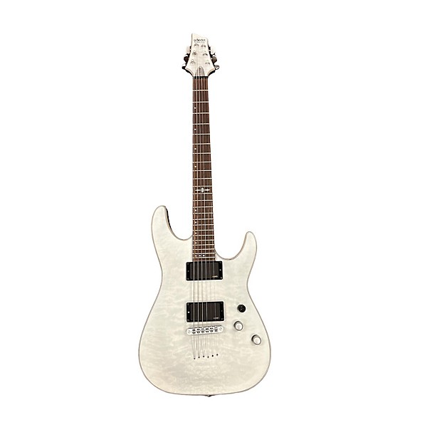 Used Schecter Guitar Research Used Schecter Guitar Research C1 Platinum White Solid Body Electric Guitar