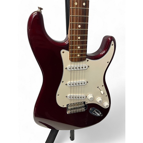 Used Fender Used Fender Standard Stratocaster Burgundy Solid Body Electric Guitar