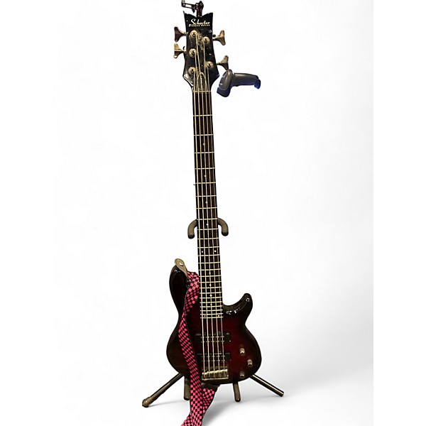 Used Schecter Guitar Research Used Schecter Guitar Research Raiden Special 5 String Maroon Electric Bass Guitar