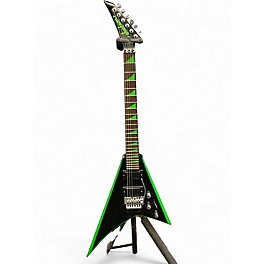 Used Jackson Used Jackson RRX24 Black with Green Bevels Solid Body Electric Guitar