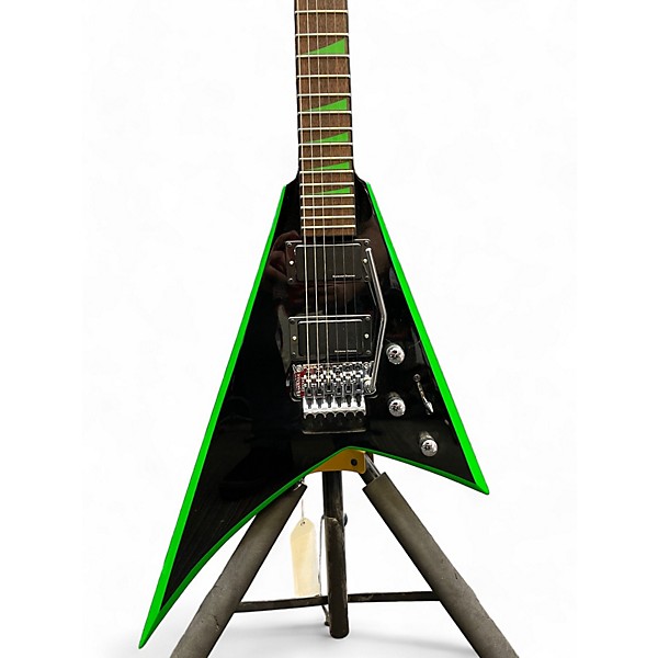 Used Jackson Used Jackson RRX24 Black with Green Bevels Solid Body Electric Guitar