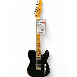 Used 2017 Fender Custom Shop Limited Edition 52 Telecaster Relic Black Solid Body Electric Guitar