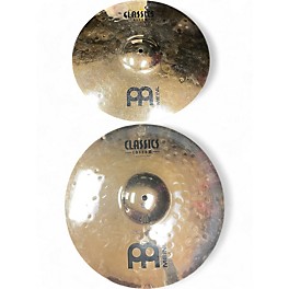 Used MEINL 15in Classic Custom Medium Hi Hat Pair Cymbal