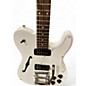 Used Fender JA90 Jim Adkins Thinline Telecaster Arctic White Hollow Body Electric Guitar