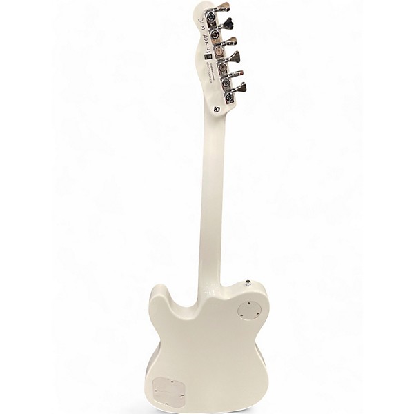 Used Fender JA90 Jim Adkins Thinline Telecaster Arctic White Hollow Body Electric Guitar