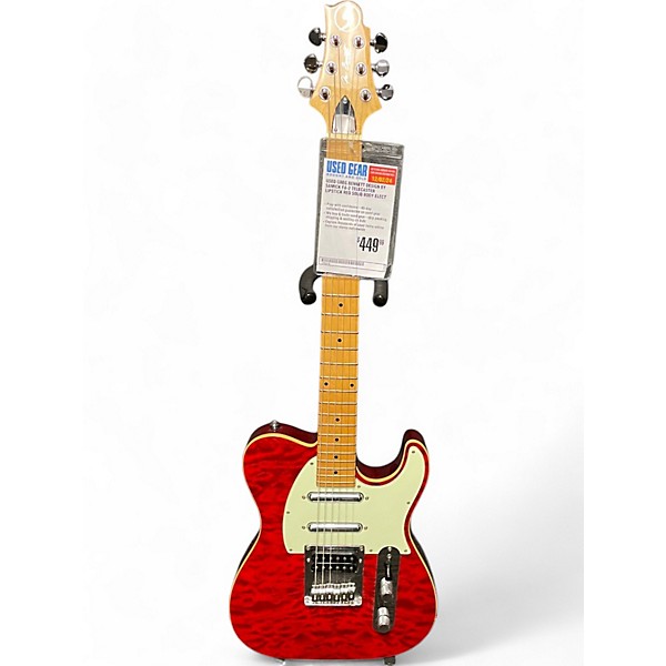 Used Greg Bennett Design by Samick FA-2 Telecaster Lipstick Red Solid Body Electric Guitar