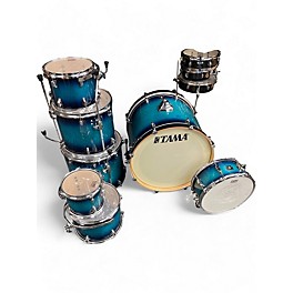 Used TAMA 7 Piece Superstar Classic CL72SBAB Blue Burst Drum Kit