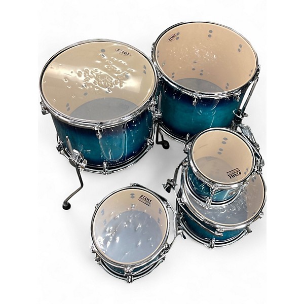 Used TAMA 7 Piece Superstar Classic CL72SBAB Blue Burst Drum Kit