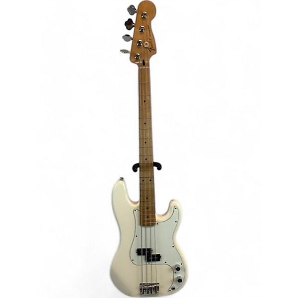 Used Fender Used Fender Player Precision Bass Olympic White Electric Bass Guitar