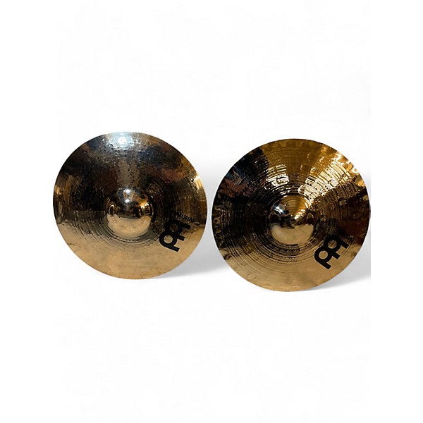 Used MEINL 14in Heavy Soundwave Hi Hat Pair Brilliant Cymbal