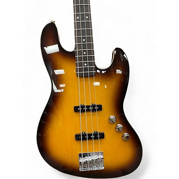 Used Fender Used Fender Aerodyne Jazz Bass 2 Color Sunburst Electric Bass Guitar