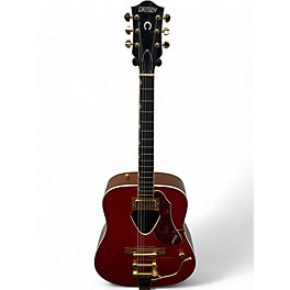 Used Gretsch Guitars Used Gretsch Guitars G5034TFT Rancher Savannah Sunset Acoustic Electric Guitar