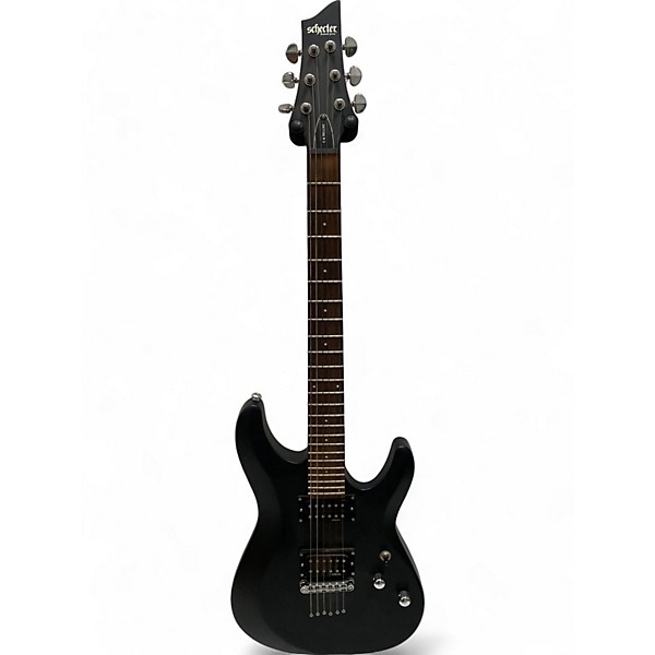 Used Schecter Guitar Research Used Schecter Guitar Research C-6 Deluxe Satin Black Solid Body Electric Guitar