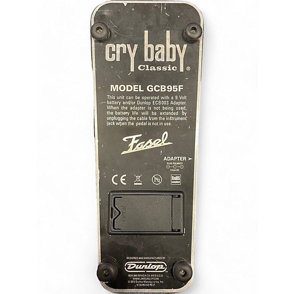 Used Dunlop Used Dunlop GCB95F Crybaby Classic Wah With Fasel Inductor Effect Pedal