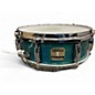 Used Gretsch Drums 5X14 RENOWN MAPLE SNARE TRANSPARENT BLUE Drum thumbnail