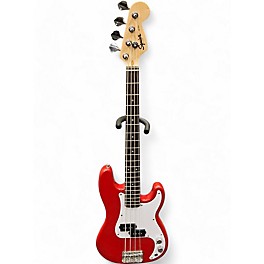 Used Squier Used Squier Mini Bass Red Electric Bass Guitar