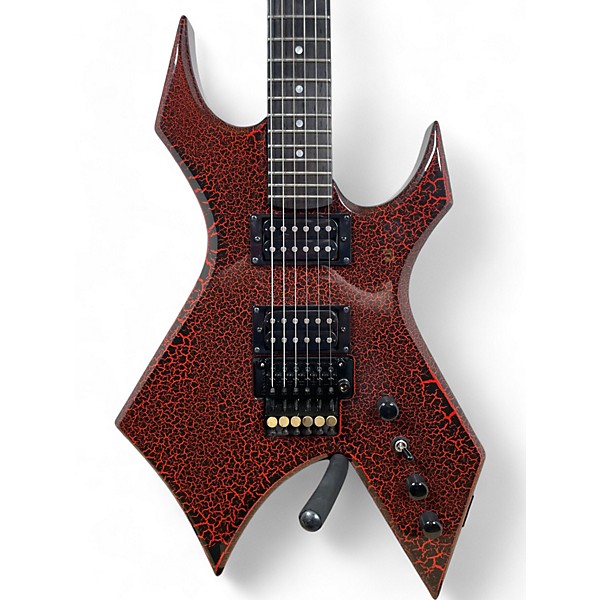 Used B.C. Rich Used B.C. Rich STRANGER THINGS WARLOCK RED CRACKLE Solid Body Electric Guitar