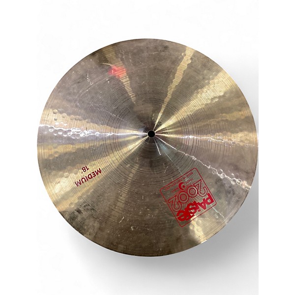 Used Paiste 18in 2002 Medium Crash Cymbal