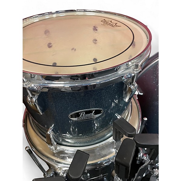 Used Pearl Used Pearl 5 Piece ROADSHOW Metallic Blue Drum Kit