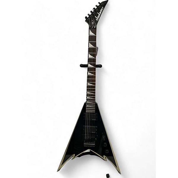 Used Jackson Phil Demmel Signature Demmelition Pro King V Black and Gold Solid Body Electric Guitar