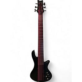 Used Schecter Guitar Research Used Schecter Guitar Research Stiletto Studio 6 String Satin Black Electric Bass Guitar