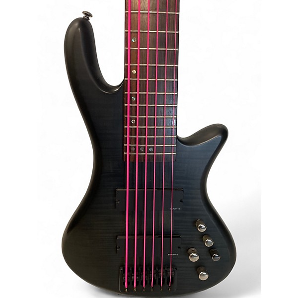 Used Schecter Guitar Research Used Schecter Guitar Research Stiletto Studio 6 String Satin Black Electric Bass Guitar