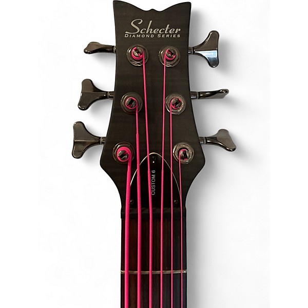 Used Schecter Guitar Research Used Schecter Guitar Research Stiletto Studio 6 String Satin Black Electric Bass Guitar