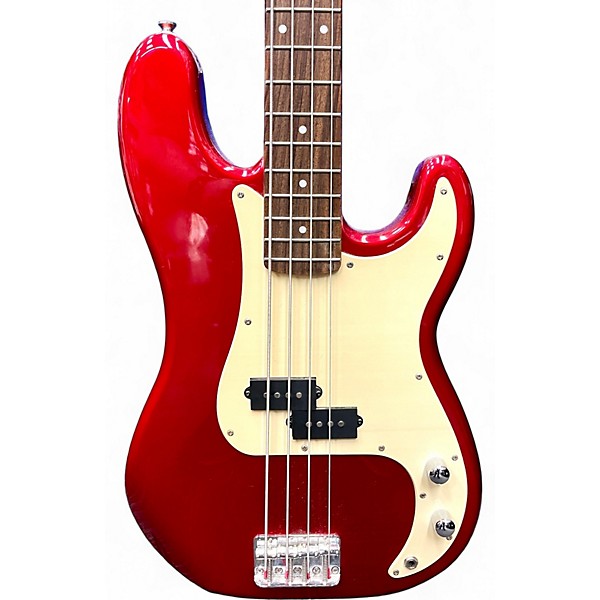 Used Squier Used Squier Affinity Precision Bass Red Electric Bass Guitar