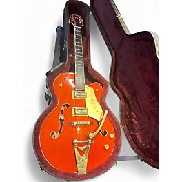 Vintage 2002 Gretsch Guitars G6120 Chet Atkins Signature Orange Hollow Body Electric Guitar