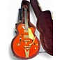 Vintage 2002 Gretsch Guitars G6120 Chet Atkins Signature Orange Hollow Body Electric Guitar thumbnail