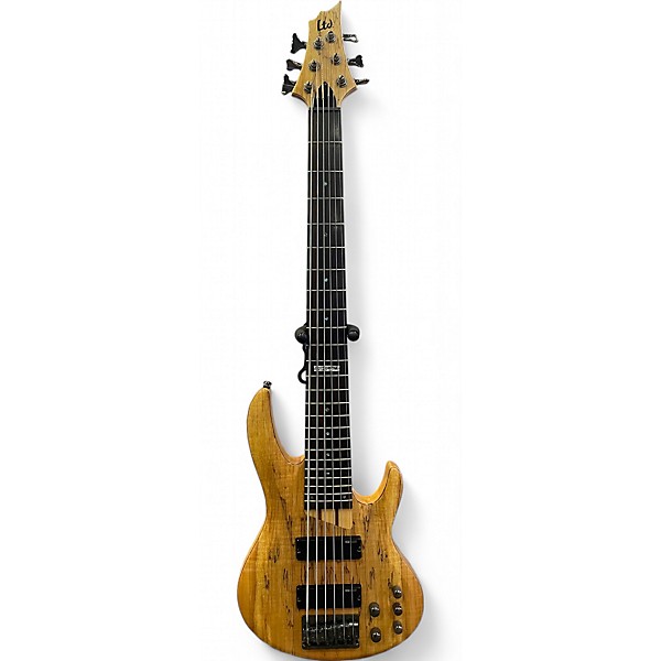 Used ESP LTD B206SM 6 String Spalted Maple Electric Bass Guitar