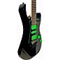 Used 2017 Ibanez UV70 Universe Steve Vai Signature 7 String Black Solid Body Electric Guitar