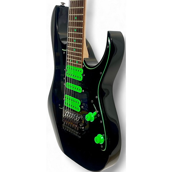 Used 2017 Ibanez UV70 Universe Steve Vai Signature 7 String Black Solid Body Electric Guitar