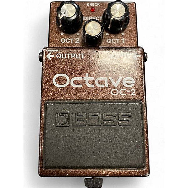 Used BOSS Used BOSS OC2 Octave Black Labrl Effect Pedal