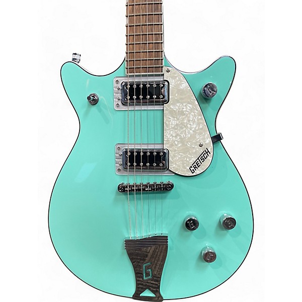 Used Gretsch Guitars Used Gretsch Guitars G5237 Surf Green Solid Body Electric Guitar