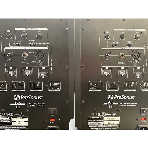 Used PreSonus Used PreSonus ERIS E8 PAIR Powered Monitor