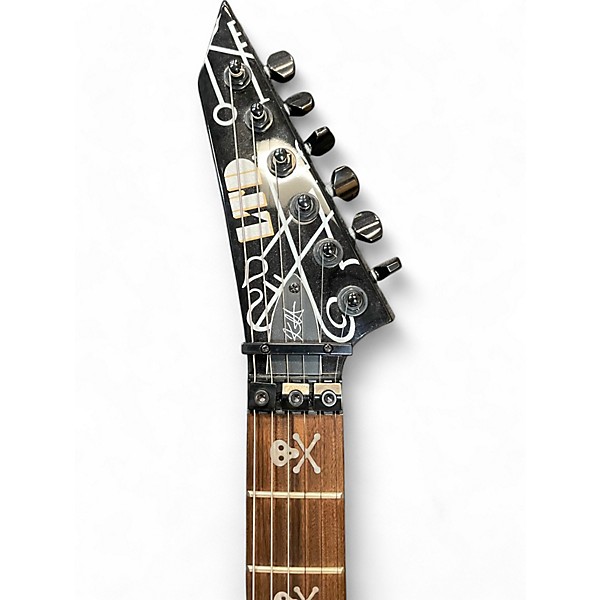 Used ESP KIRK HAMMETT DEMONOLOGY Black Solid Body Electric Guitar