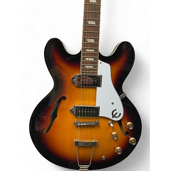 Used Epiphone Used Epiphone Casino 3 Color Sunburst Hollow Body Electric Guitar