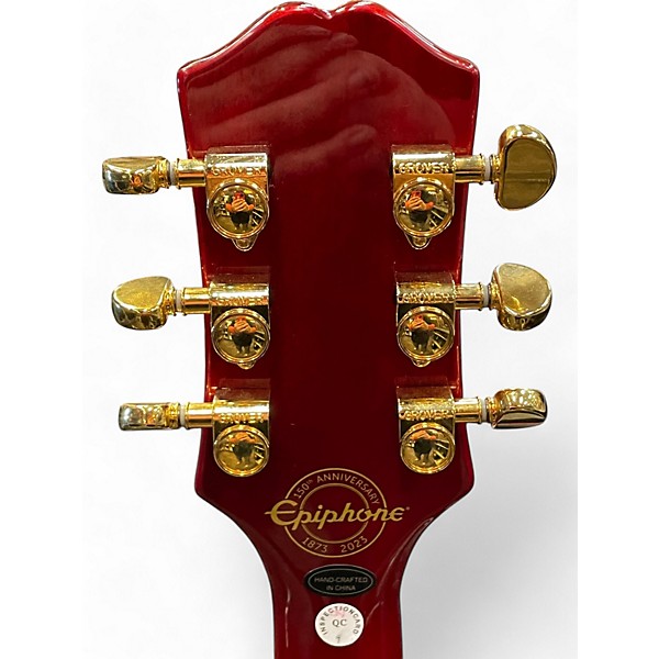 Used Epiphone Used Epiphone 150th Anniversary Semi-Hollow Cherry Solid Body Electric Guitar