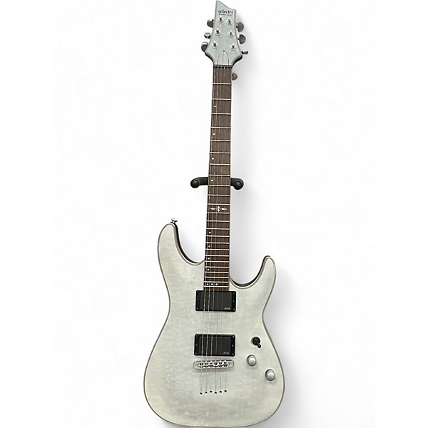 Used Schecter Guitar Research Used Schecter Guitar Research C1 Platinum Transparent white satin Solid Body Electric Guitar