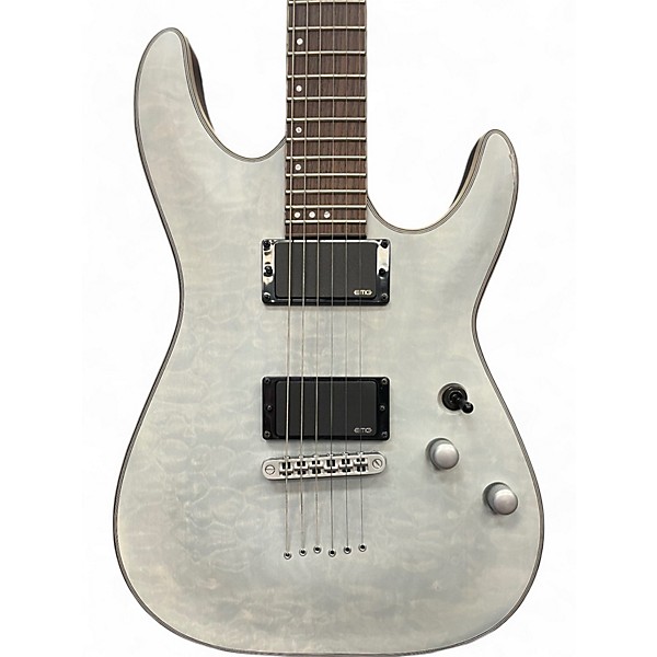 Used Schecter Guitar Research Used Schecter Guitar Research C1 Platinum Transparent white satin Solid Body Electric Guitar