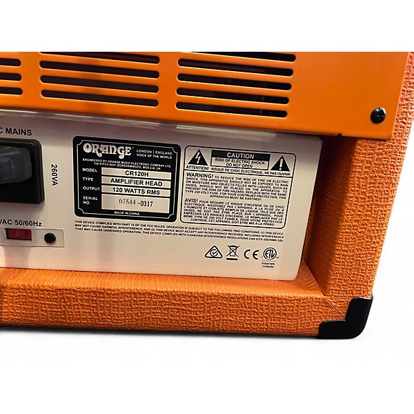 Used Orange Amplifiers Used Orange Amplifiers CR120H Crush Pro 120W Solid State Guitar Amp Head