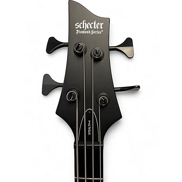 Used Schecter Guitar Research Used Schecter Guitar Research Stiletto Stealth 4 Black Electric Bass Guitar