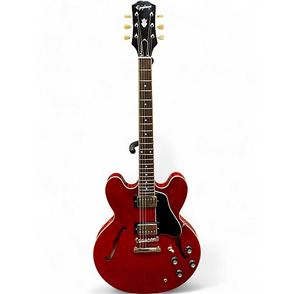 Used Epiphone ES335 Red Hollow Body Electric Guitar