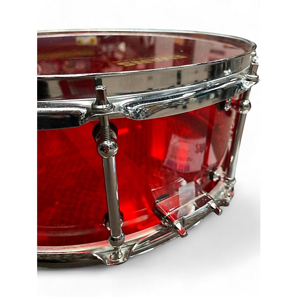 Used RCI Starlite Used RCI Starlite 14X5 14x5 Red Acrylic Trans Red Drum