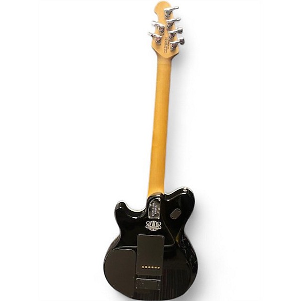 Used Ernie Ball Music Man Used Ernie Ball Music Man Reflex Black and White Solid Body Electric Guitar